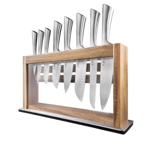 Baccarat Damashiro Okada 9 Piece Knife Block